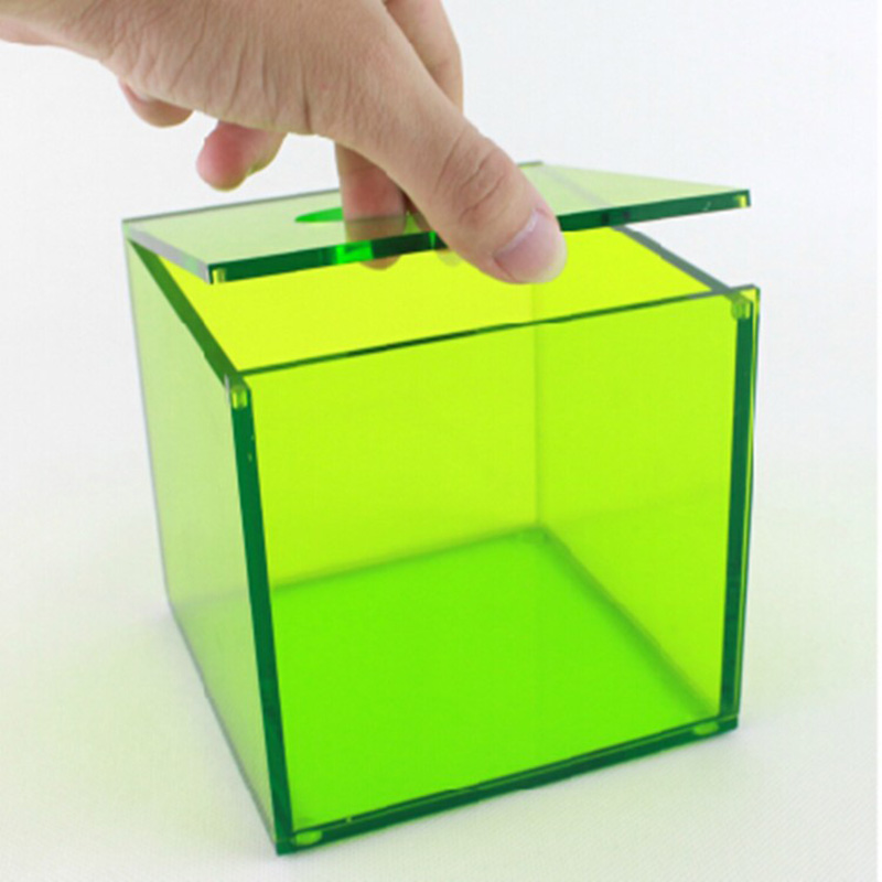 綠色半透明亞克力紙巾盒廠家定制